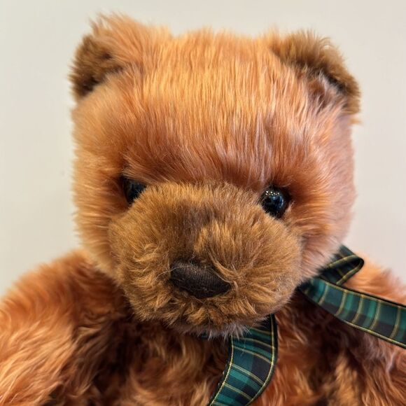 Vtg Ty Classic Beanie Baby Auburn Brown Teddy Bear 2001 Plush Big 14" - Picture 2 of 8